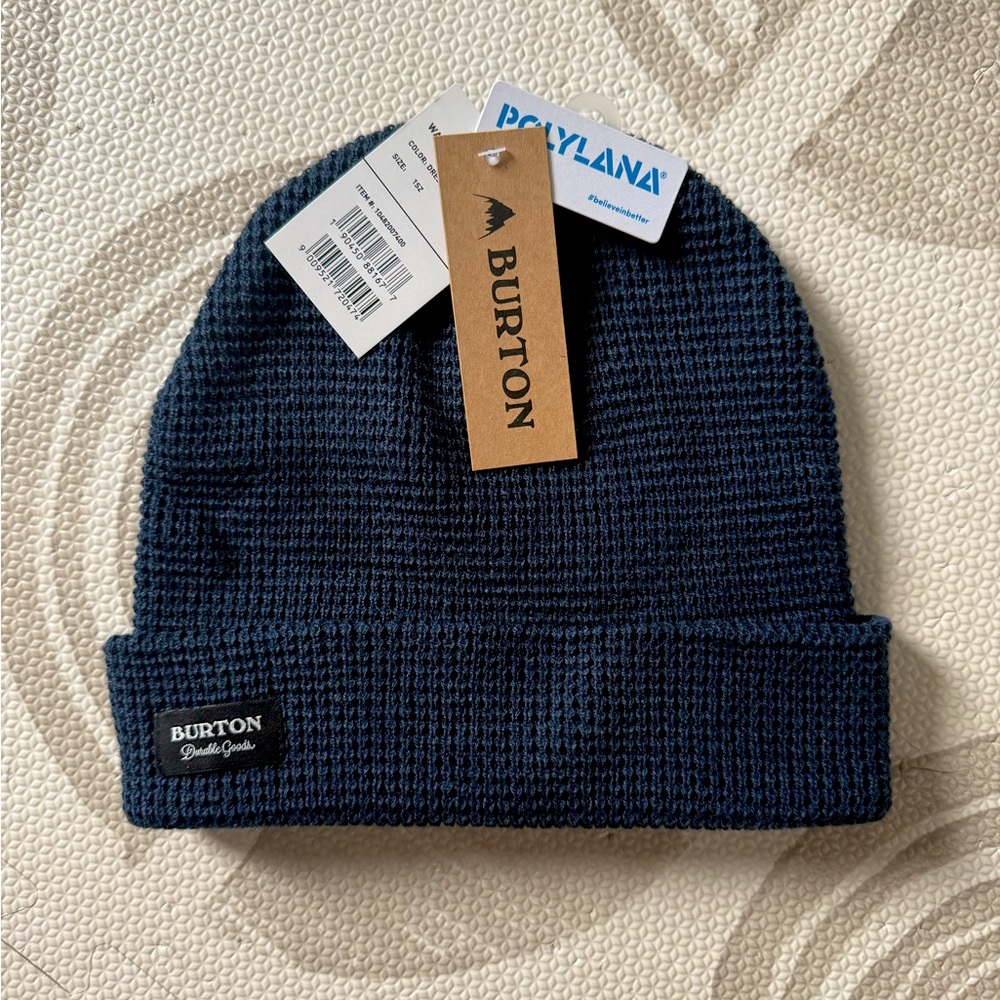Burton Navy Waffle Knit Beanie